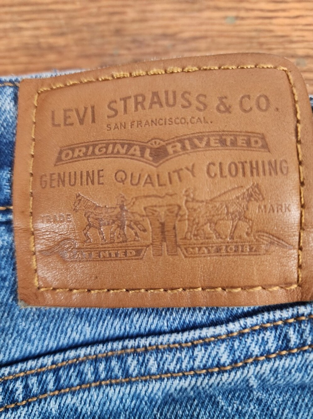 Levi’s Ribcage Straight Ankle Jeans W32 L29 Dance Around High Rise Medium Wash - Picture 4 of 10